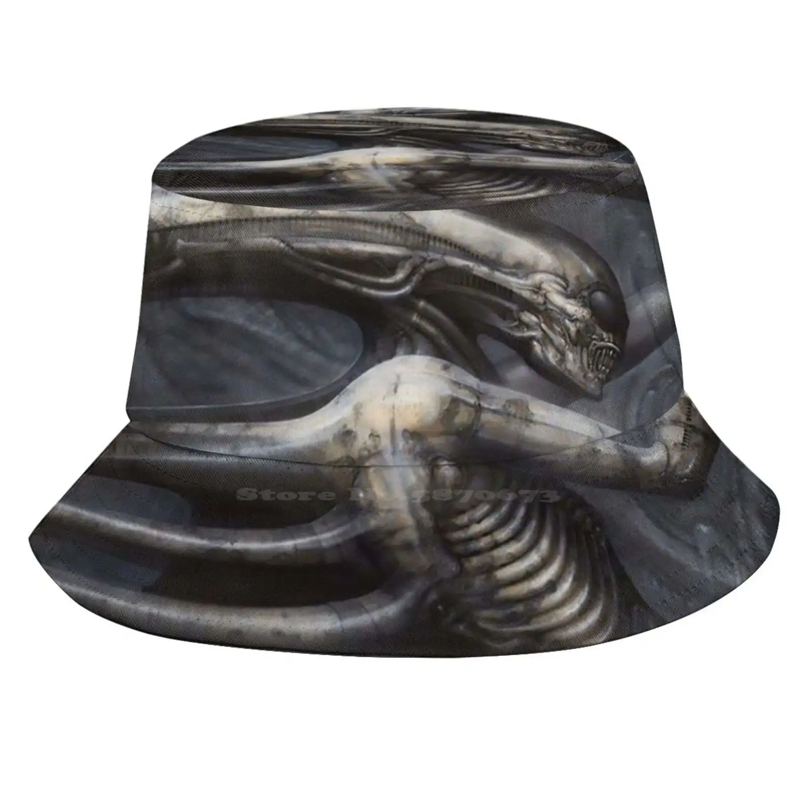 Hr Giger - Necron Iv Sun Cap Fisherman Hat Bucket Hats Hr Giger H R Giger Sci Fi Horror Alien Movie