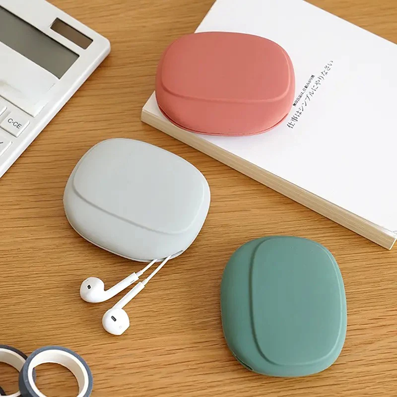 Portable Data Cable Storage Case Silicone Earphone Bag Multifunctional Phone Charger Data Cable Storage Box