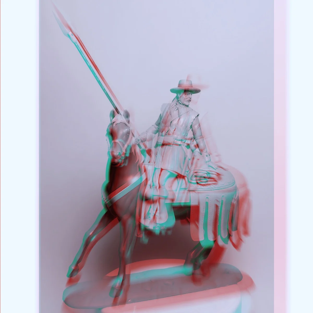 Modèle de soldat en résine GK 54MM - Cavalerie espagnole - kit DIY non assemblé et non peint 1751