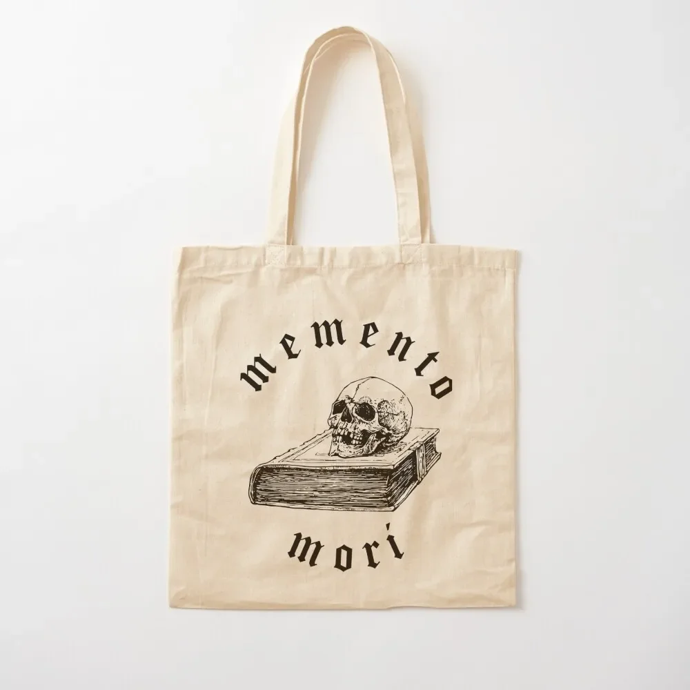 

memento mori stoicism philosophy latin Tote Bag hand bag tote bags men Tote Bag