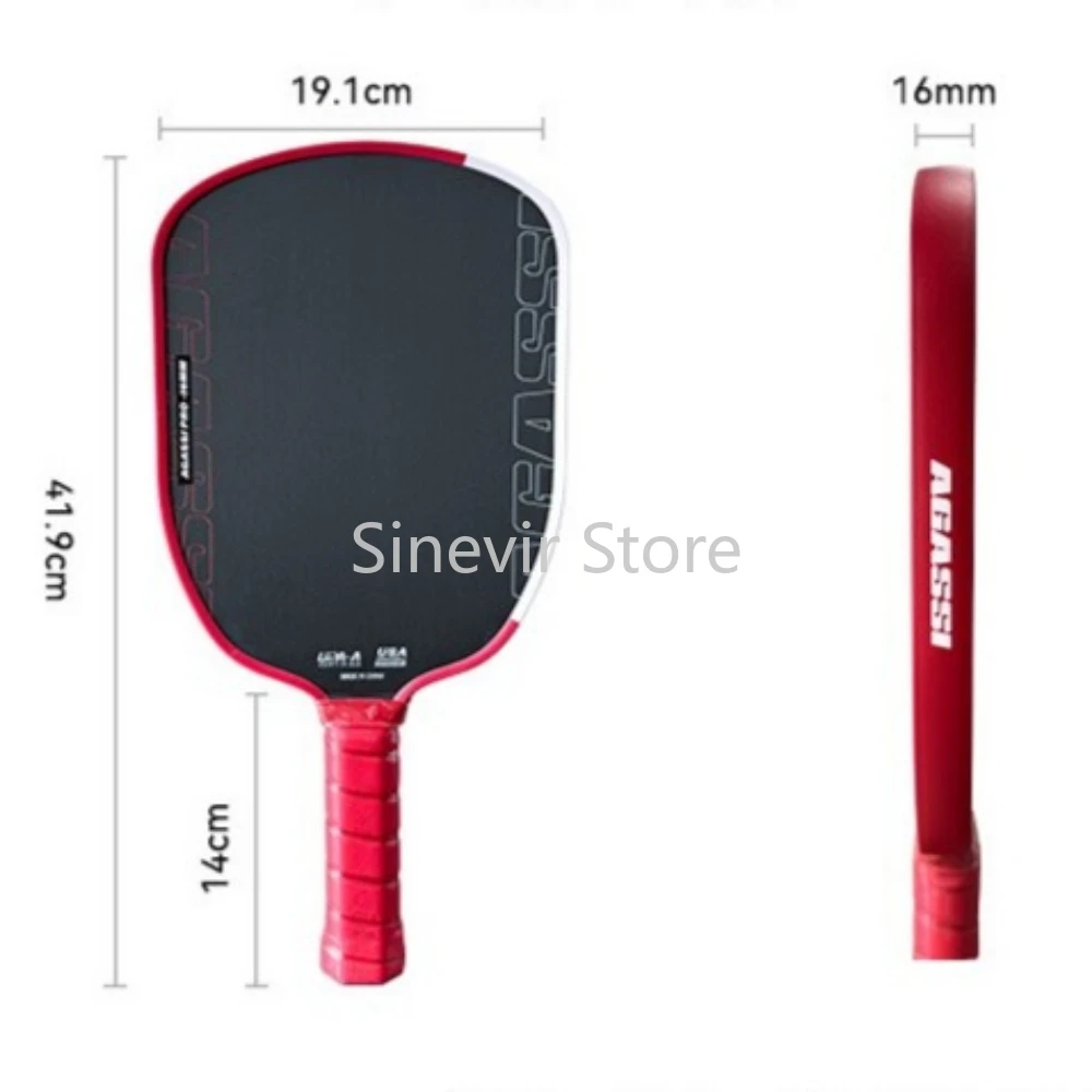 2025 16mm Agassi Pro IV Pickleball Paddle GEN 4 TFP Honeycomb Core T700 Carbon Fiber Pickleball Rackets Increases Spin & Contro - Image 4