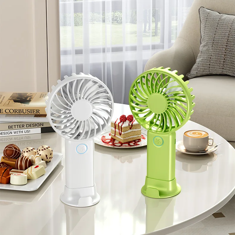 Five year quality assurance! Mini Handheld Small Fan Charging Model, Student Desktop Fan, Phone Holder Base, Gift Fan