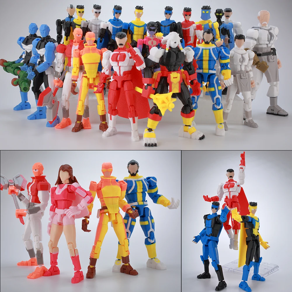 Figura de acción móvil con articulación de impresión 9L3D, 13 muñecas, figura de Nocible Atom Eve, modelo de Pvc, adornos de habitación de escritorio, juguetes para niños
