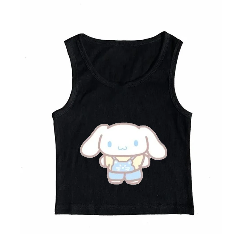 Fashion Y2k summer dopamineTshirt Women Top Tees Female Clothes Yugui dog vest printing short sleeveless vest top