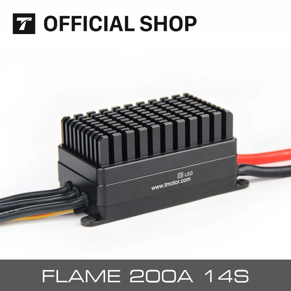 

T-MOTOR Flame 200A 14S 6-14S HV 621HZ Electronic Speeds Controller For heavy lifting drone high power for U15 II