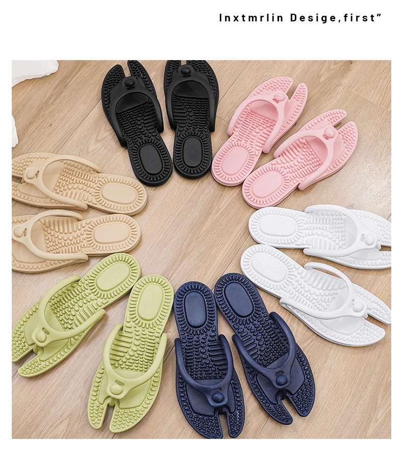 Heißer Verkauf Outdoor Reise Klapp Massage Hausschuhe Hotel Hausschuhe Neue männer Plattform Flip-Flops Badezimmer Hause Frauen Nicht-slip Rutsche – Detail 27