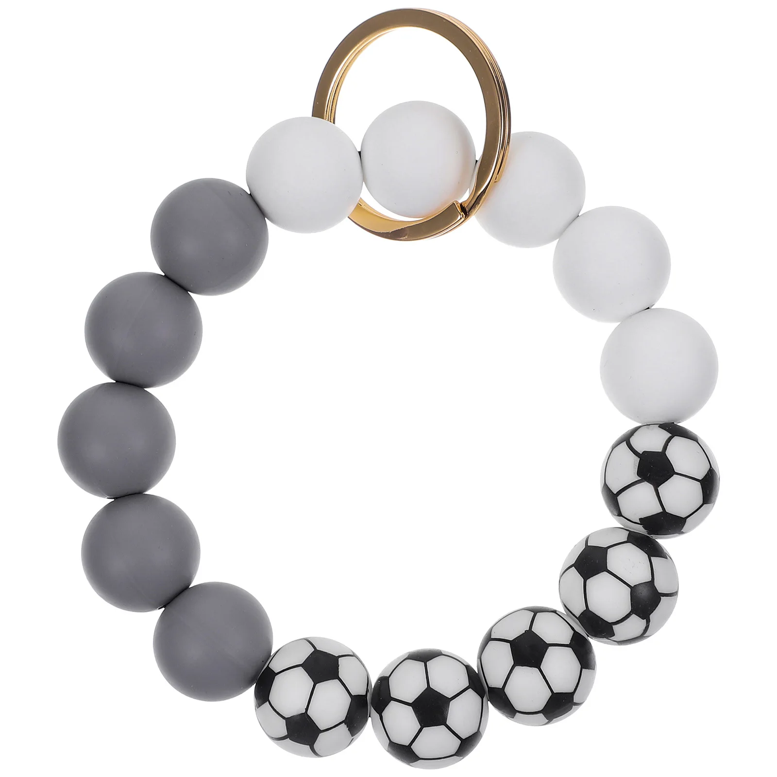 

Stylish Silicone Key Ring Bracelet for Men Women Football Lovers Multi Purpose Wrist Keychain Car Bag Hanging Decor Gift Idea