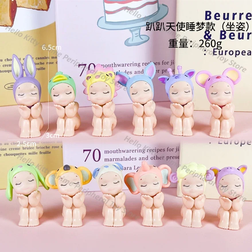 

MINISO Kawaii HOT S Angel Blind Box Dreaming Series Sitting Posture Mini Figures Cartoon Decoration Ornaments Doll Kids Toy Gift