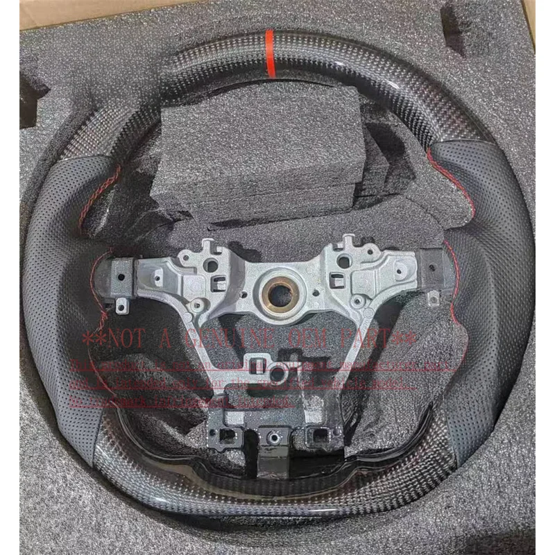 For Toyota New Hiace 300 Real Carbon Fiber Steering Wheel Frame Sports Model Horn Cover Horn Shell