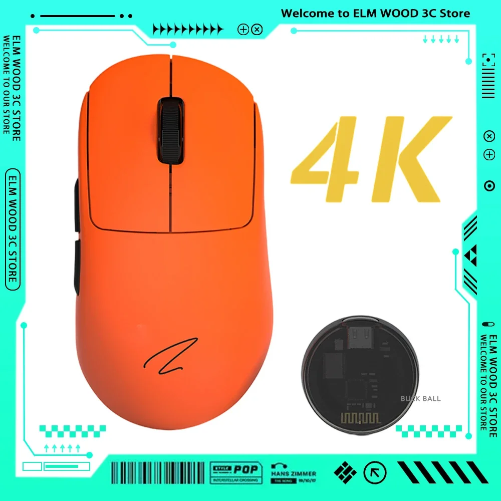 

Zaopin Z2 E-Sports Mouse 4k Return Tri Mode Bluetooth Wireless Lightweight Ergonomics Mouse Accessory For Computer Gaming Gifts