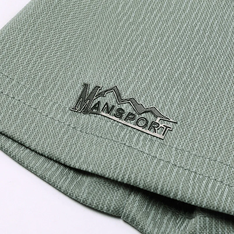 Herren Kurzarm-Poloshirts mit Vertikalen Streifen Lässige Leichte Atmungsaktive Oberteile mit Logo-Emblem für Männer – Detail 25