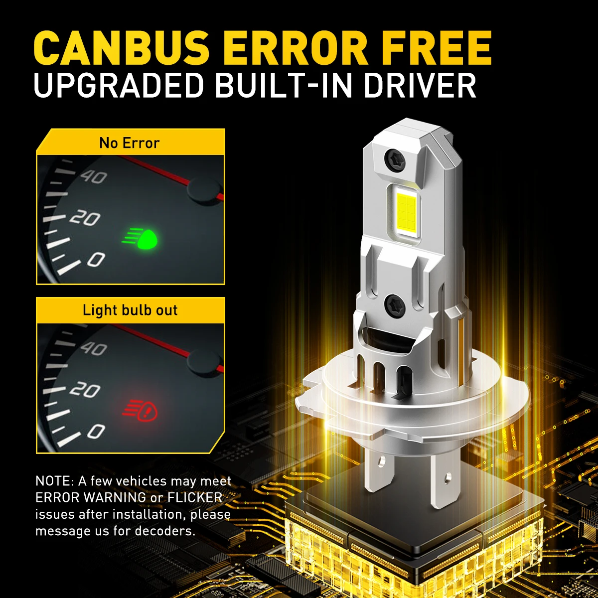 2Pcs Canbus Error Free Car Bulb H7 LED Head Lamp For Skoda Octavia 2 Octavia a5 MK3 Fabia Superb 2 H7 Automobile Turbo Headlight