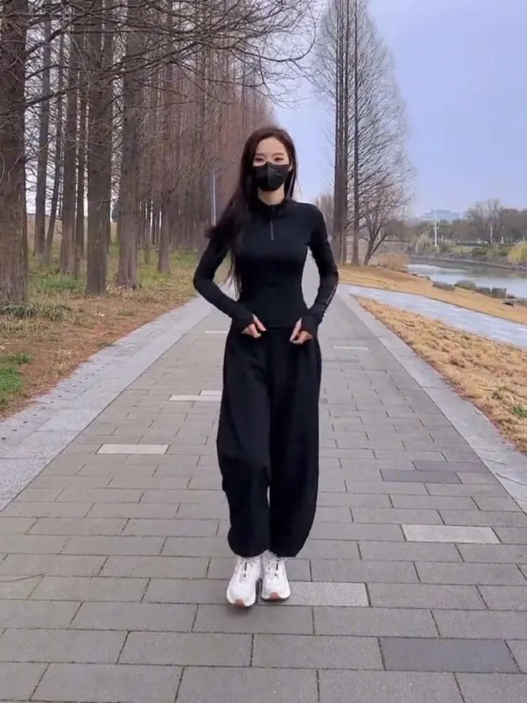 

Спортивная женская куртка Morning Run Qui Dry Long Sleeve для бега на открытом воздухе, модный дизайн, влагоотводящая