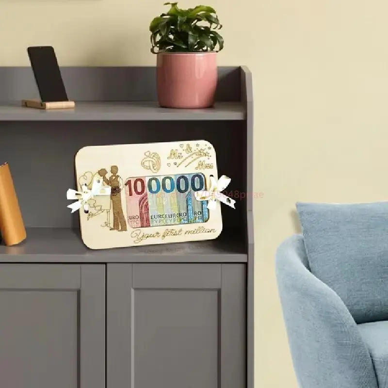 Handcrafted Wood Cash Holder Elegant Wooden Cash Holder For Special Occasions Money Gift Card Holder For Birthdays Weddings