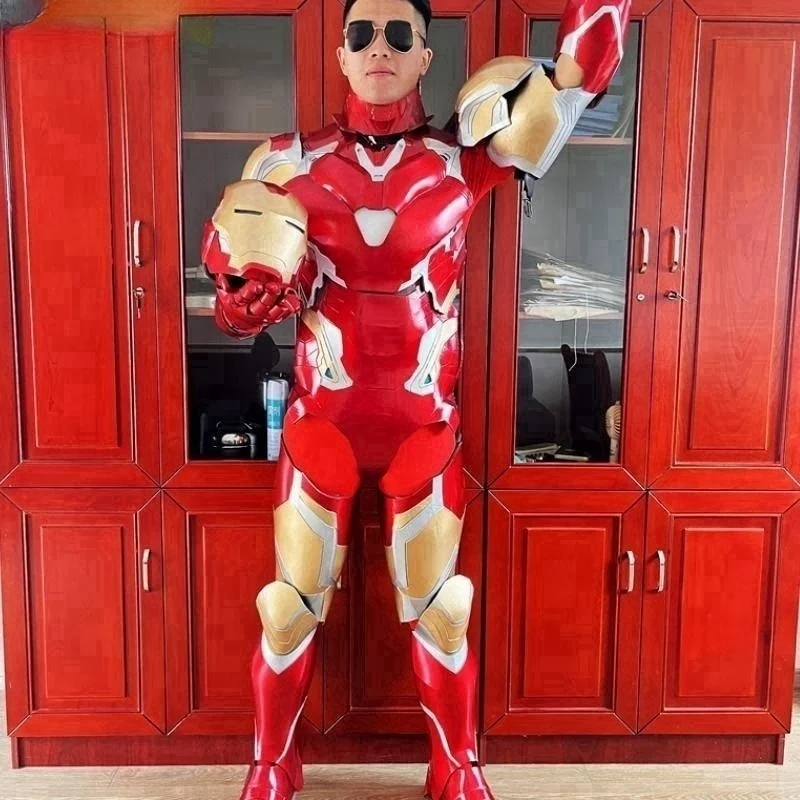 Latest 1/1 Mk85 Battle Armor Iron Man Cosplay Armor Human Wearable All Over Real Person Helmet Statue Amazing Cosplay Toys