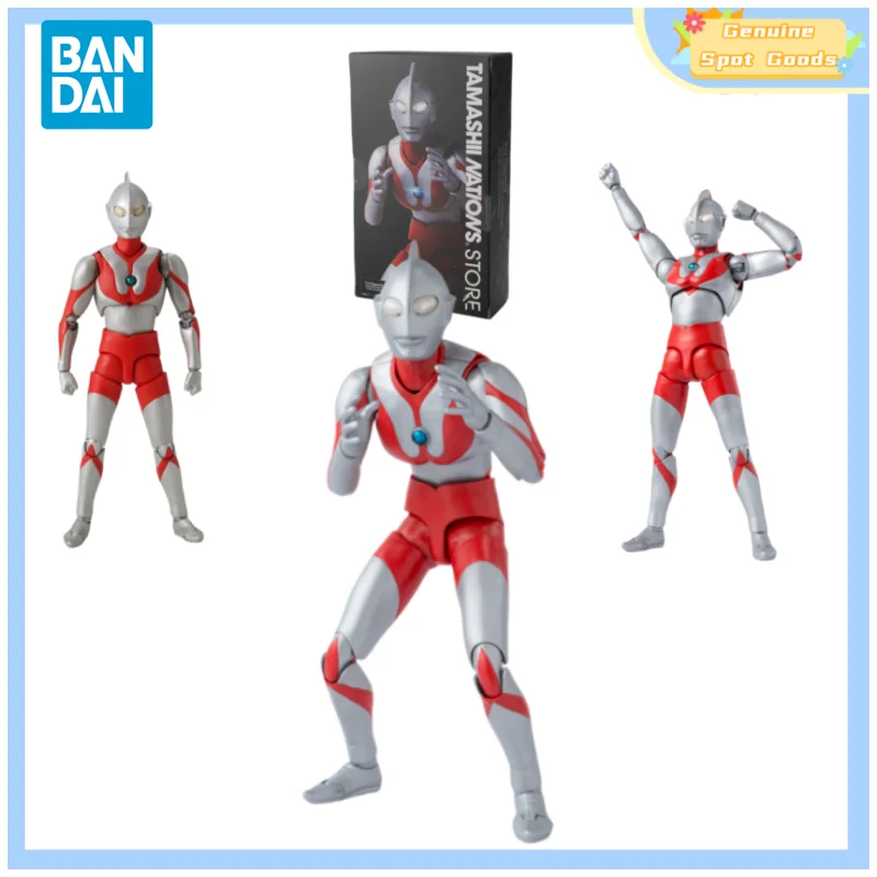 Genuine Bandai Ultraman TNS SHF BEST SELECTION Anime Action Figures Model Figure Toys Collectible Gift for Toys Hobbies Children