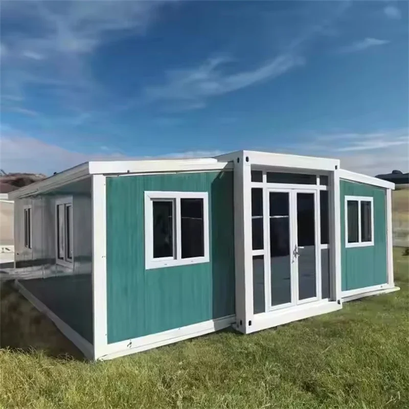 Expanded Container House Foldable Room Export Twin Wing Expansion Room Three Bedrooms And One Living Home  Activity Box Room