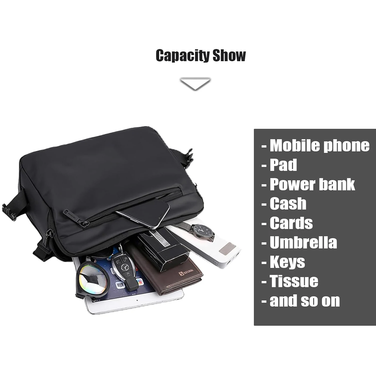 High Density Nylon Man Casual Sling Messenger Bag Shoulder Large Capacity Lightweight Crossbody Travel Works Tablet Daypack Bag