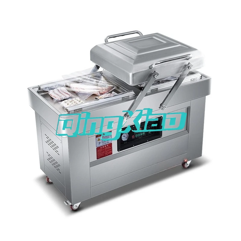 CNC Double Chamber Vacuum Packing Machine Plastic Ziplock Bag Sealing Fish Beef  Food Noodle  Fresh Keeping  Stable Durable Safe