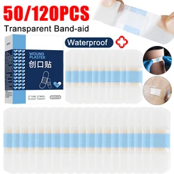 50/120PCS Band-Aid Transparent Waterproof Band Aid Medical Hemostasis Band Aid Stickers Wound Strips Plasters Adhesive Bandage