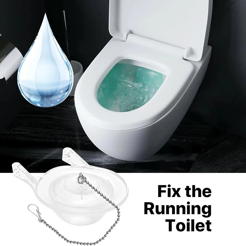 Vanne de chasse de toilette avec crochet JOmatchs en acier inoxydable, kit de remplacement pour clapets de toilette, chaud, 3 pouces, 99-827, 3 pouces, 2 paquets