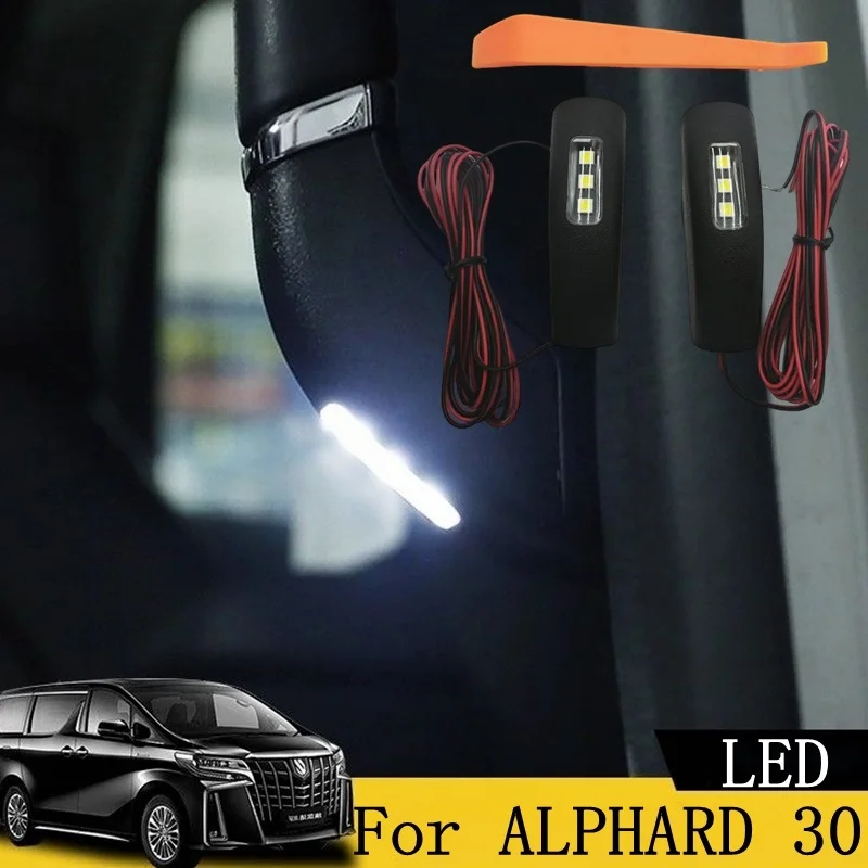 

Car Handrails LED Atmosphere Decorative Lights Cover For toyota Alphard VELLFIRE 30 series 2015-2022