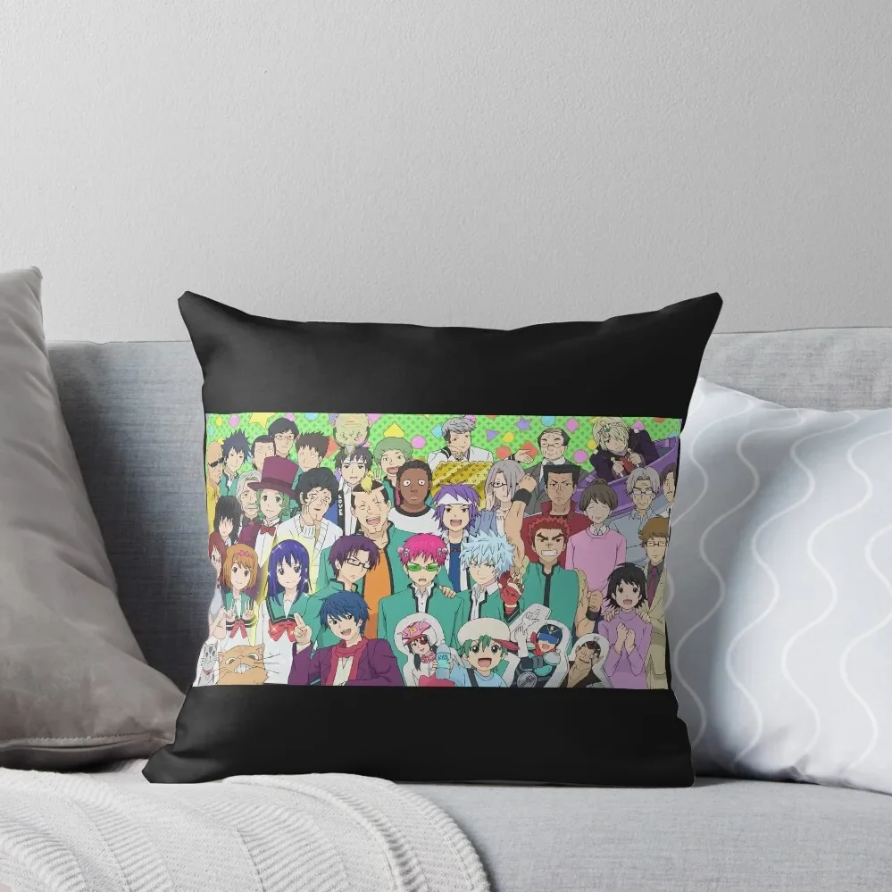 The Disastrous Life of Saiki K Throw Pillow Sofa Covers For Living Room Pillowcase Cushion