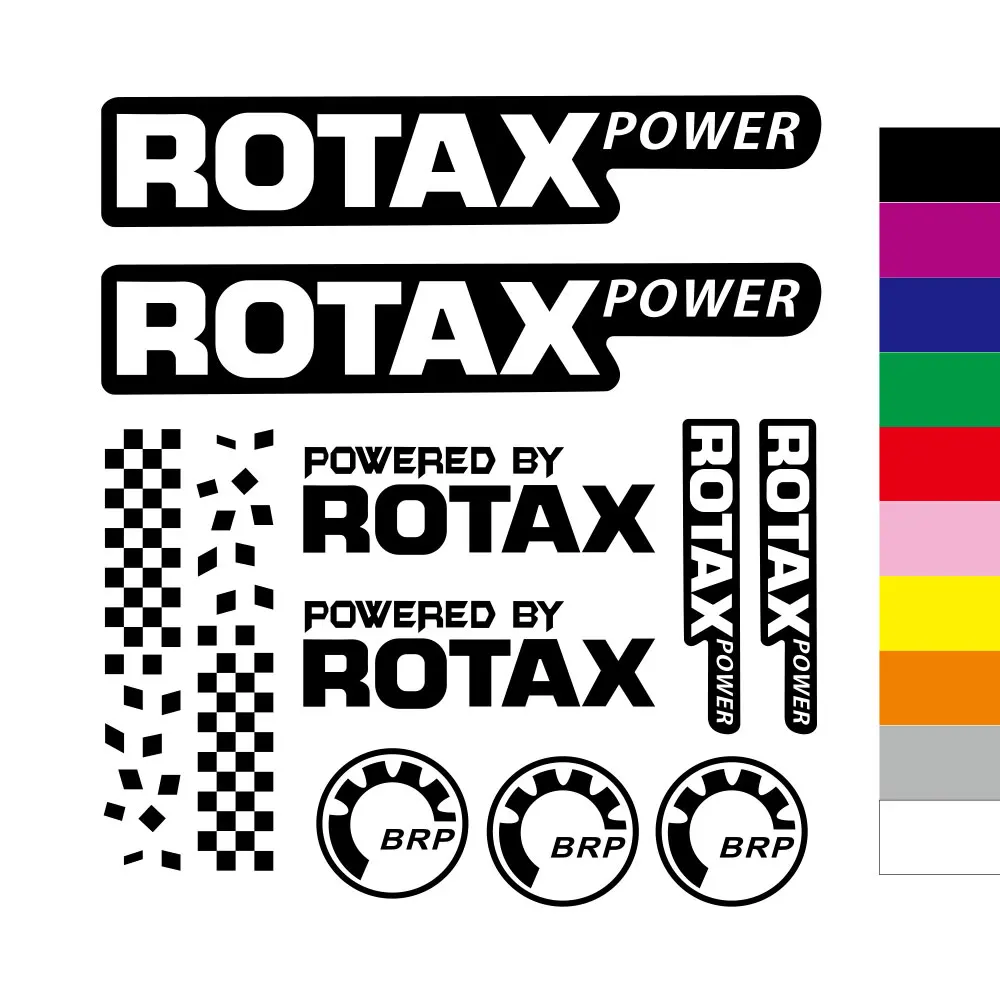per ROTAX POWERED BRP BOMBARDIER seadoo quad kart adesivi decalcomanie