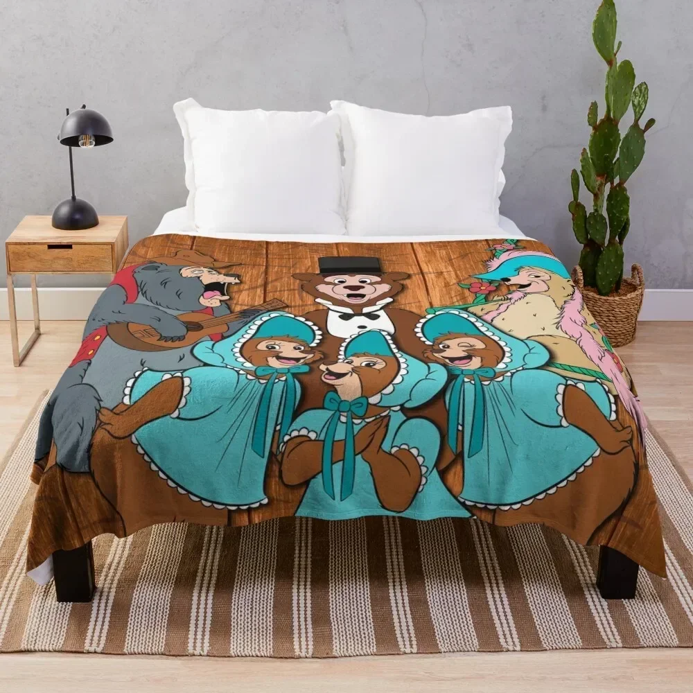 

Country Bear Jamboree!! Throw Blanket Luxurious Soft Fuzzy Blanket for Sofa Bed