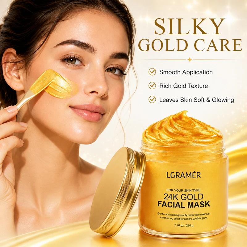 24K Gold Facial Mask, Anti-Aging,Deep Moisturizes,Flawless & Skin Face Mask Helps For Reduces Wrinkles Fine Lines & Acne Scars