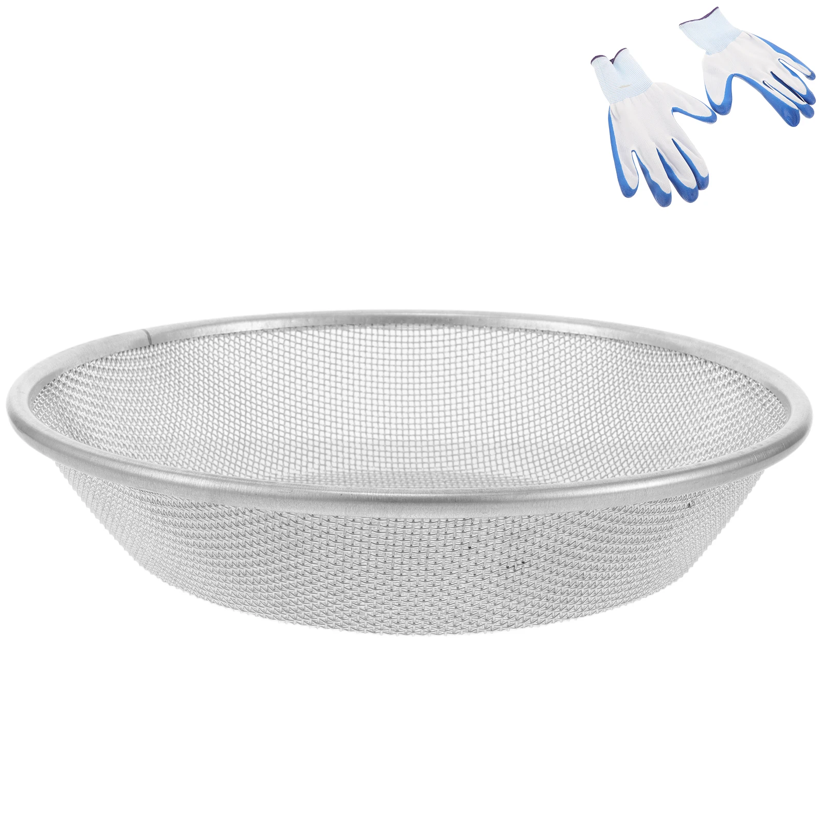 

Sandstone Sieve Tool Garden Sifter Sifting Pan Digger Fine Mesh Gardening Sieves Dirt Compost