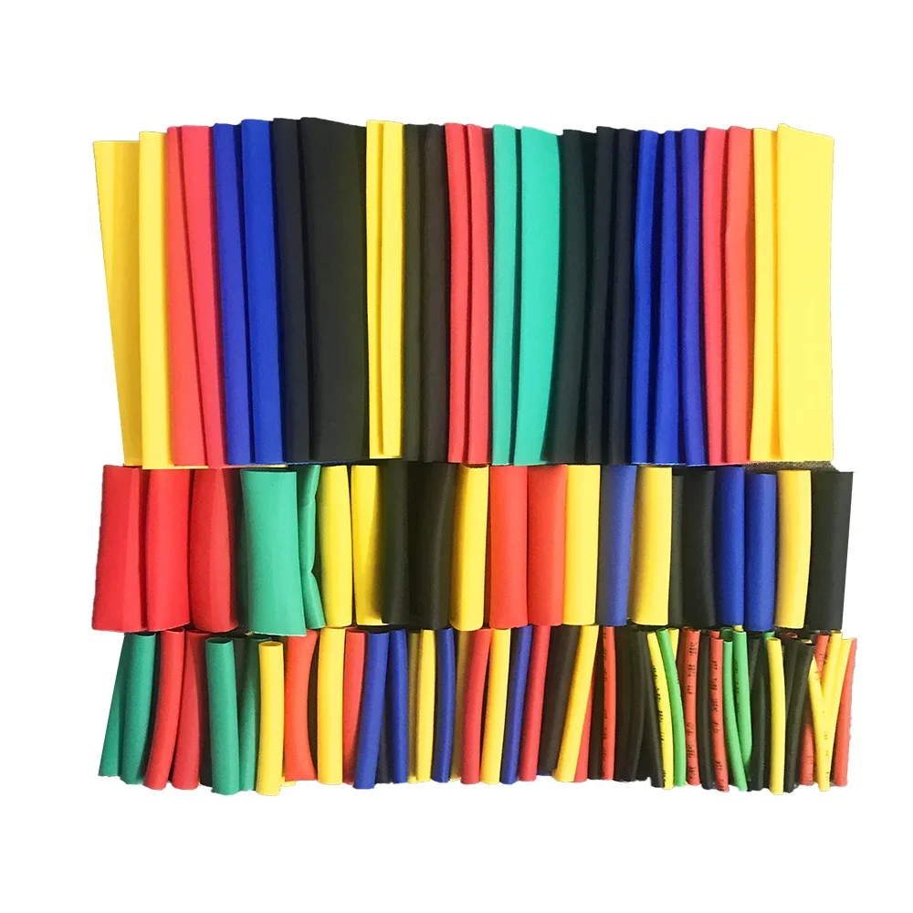 127/164PCS/Set Polyolefin Shrinking Assorted Heat Shrink Tube Wire Cable Insulated Sleeving Tubing Set 2:1