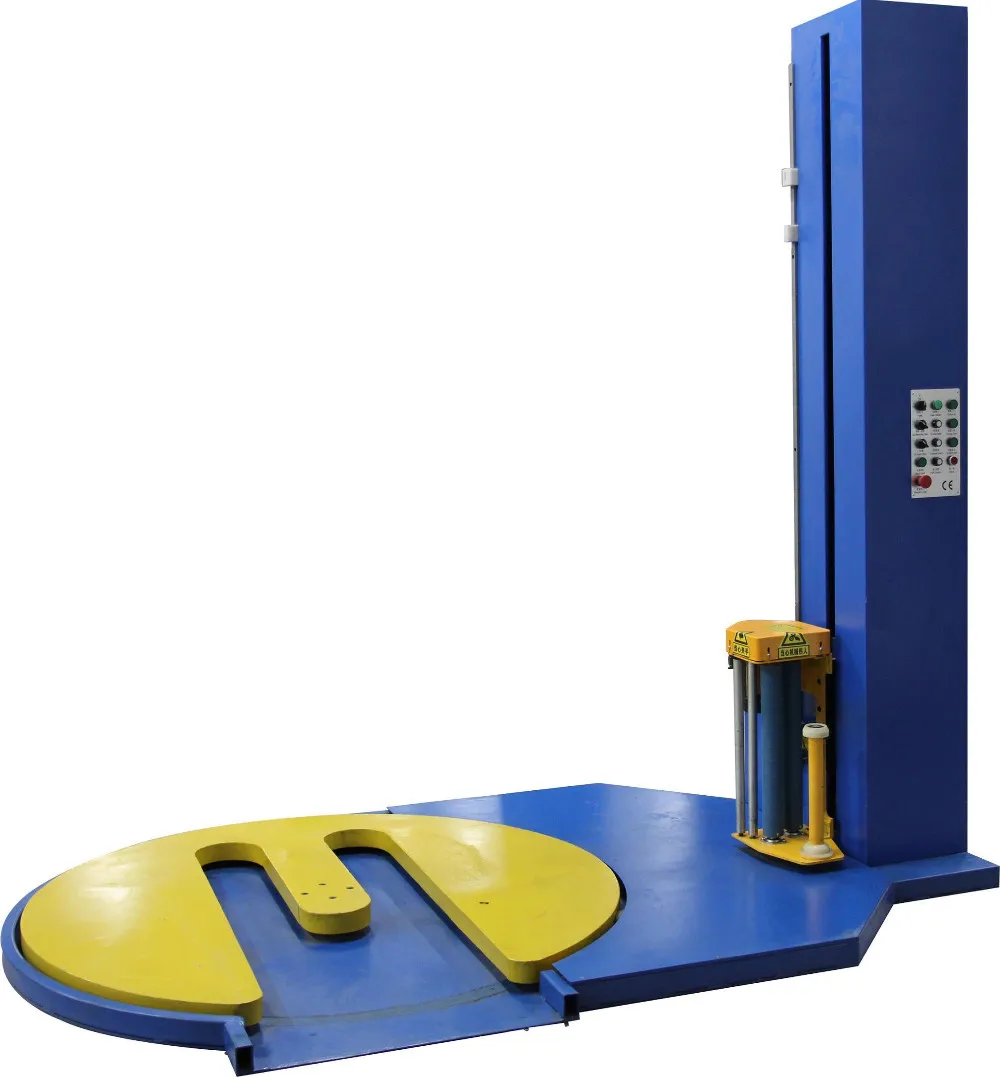 Automatic Pallet Stretch Wrapping Machine PE Film Stretch Wrap Packaging Machine Industrial Cargo Pallet Wrapper