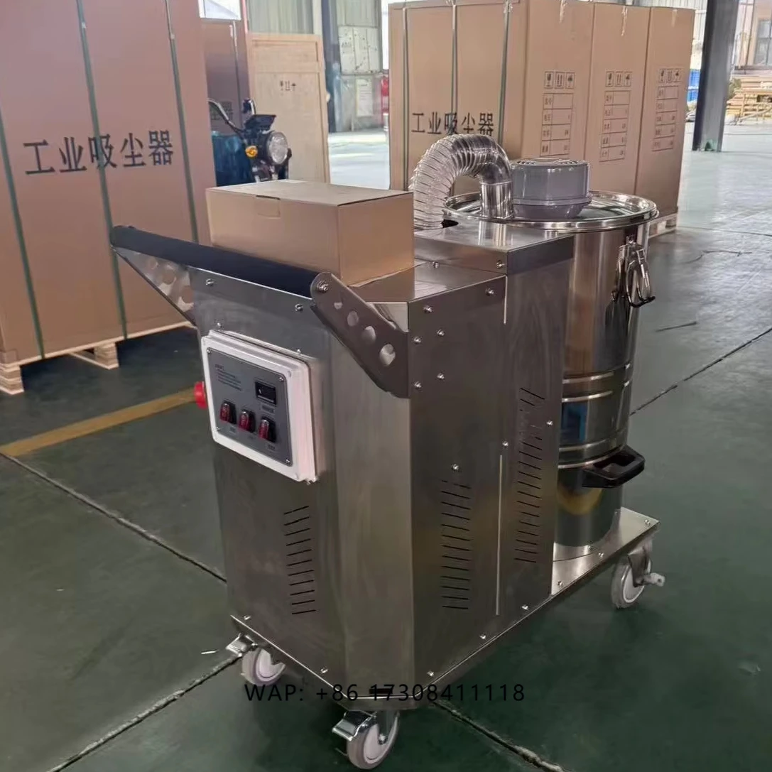 Wet and Dry Vacuum Cleaner Heavy Power Large Capacity Filtration Industrial Vacuum Cleaner With Wheel Handle