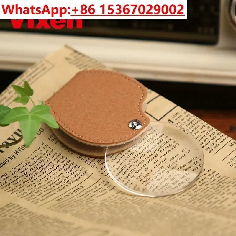

Japan imported VIXEN folding magnifying glass for the elderly 30 reading magnifying mirror portable beautiful anti-drop