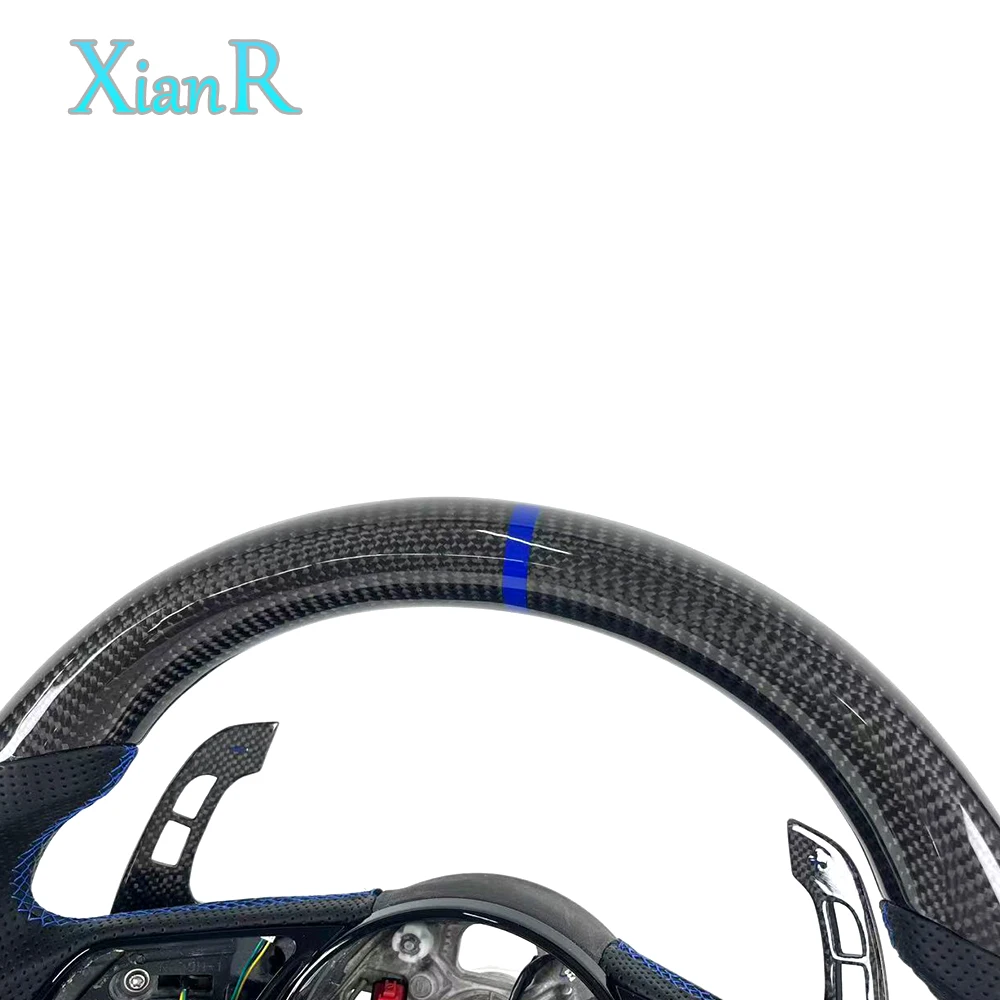 Carbon Fiber Steering Wheel with Paddle Shifters for Audi A3 A4 A5 A6 A7 S3 S4 S5 S6 S7 RS3 RS4 RS5 RS6 RS7 B8 B9 C8