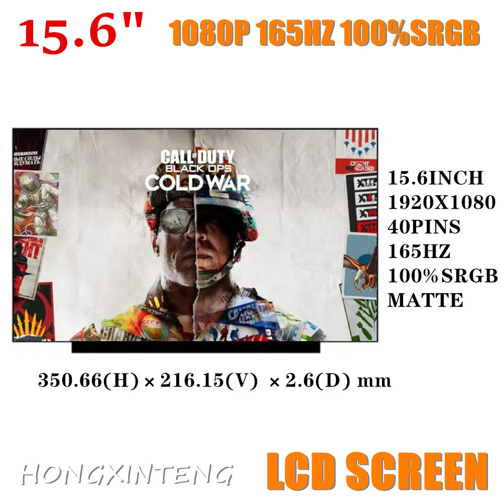 Imagem -04 - Tela Lcd do Portátil 165hz 40 Pinos 1080p 100 Srgb B156han12.1 Apto Nv156fhm-ny7 Nv156fhm-ny9 para Dell G15 5510 5515 15.6