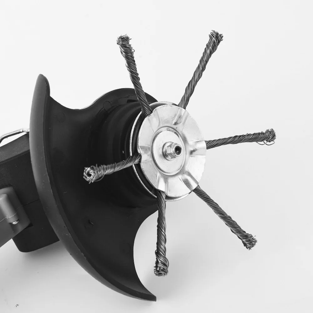

Universal Weed Brush Cutter Head Grass Trimmer Heads Derusting Weeding Wheel for Lawn Mower Steel Wire Wheel Brush Disc