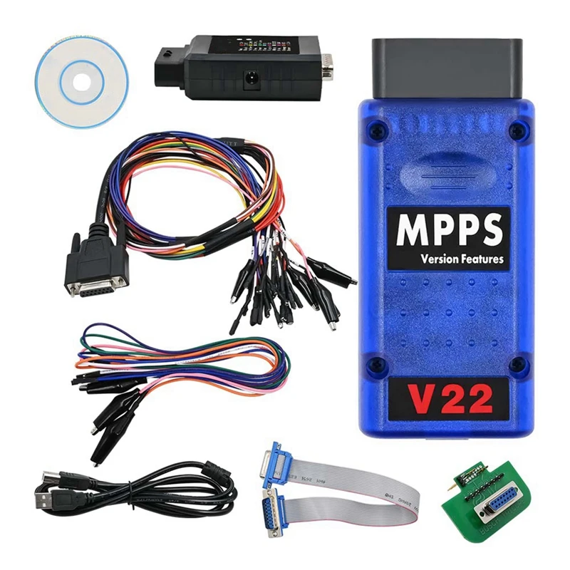 MPPS V22 Master V22 ECU Master MAIN+Tricore+Multiboot+Breakout Tricore Cable Chip Tuning Scannerdiagnostic Tool