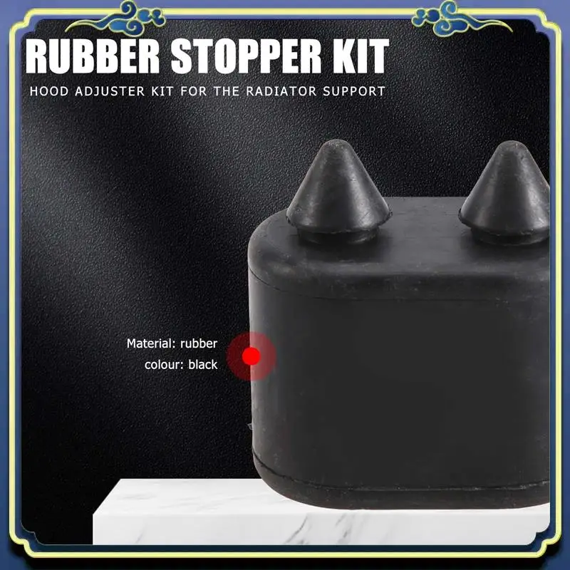 

AU16-Rubber Stopper Bumper Asst Kit + Hood Adjusters For Camaro 1967 1968 1969