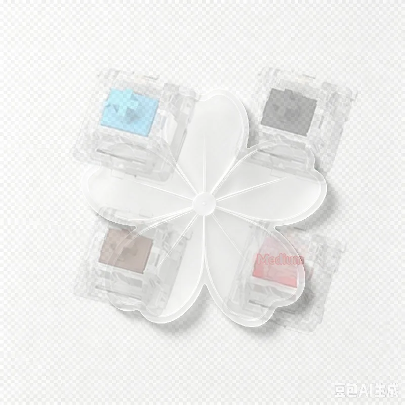 Interruptores para teclados mecânicos com feedback sonoro e ferramenta para remover os interruptores, ideais para a construção de teclados mecânicos, 