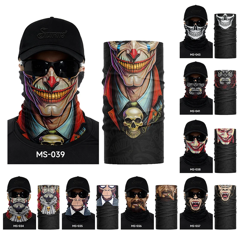 Outdoor Seamless Tube Bandana Men Hiking Face Cover Women Bicycle Sun Protection Scarf Moisture Wicking Multi-use Neck Gaiter