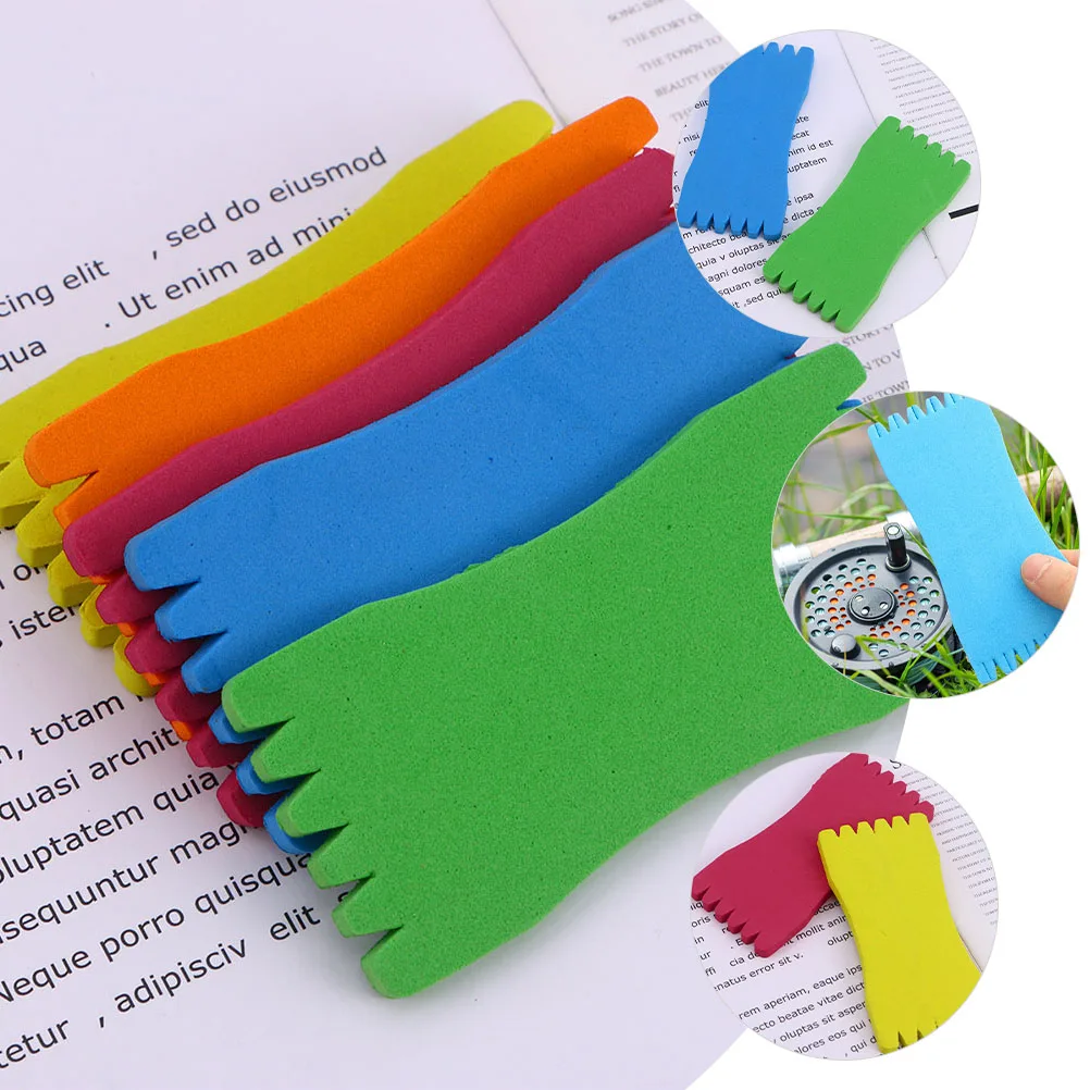 

20pcs Fishing Line Winder Sponge Plate 6x14cm Random Color Organizers for Fishing Supplies Pole Accessories Coiling Tools