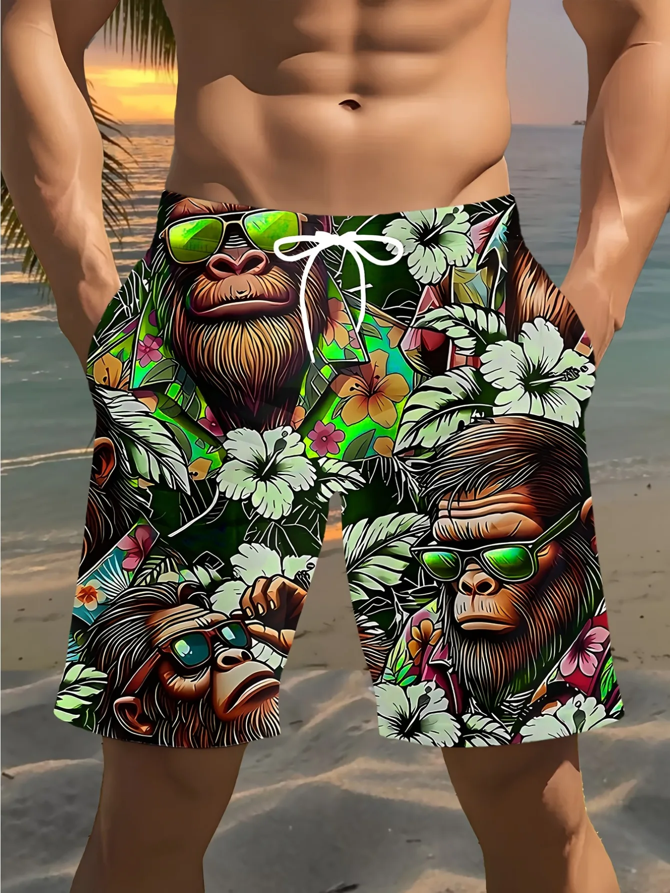 

Summer men's shorts and summer clothes are hot new styles 2025