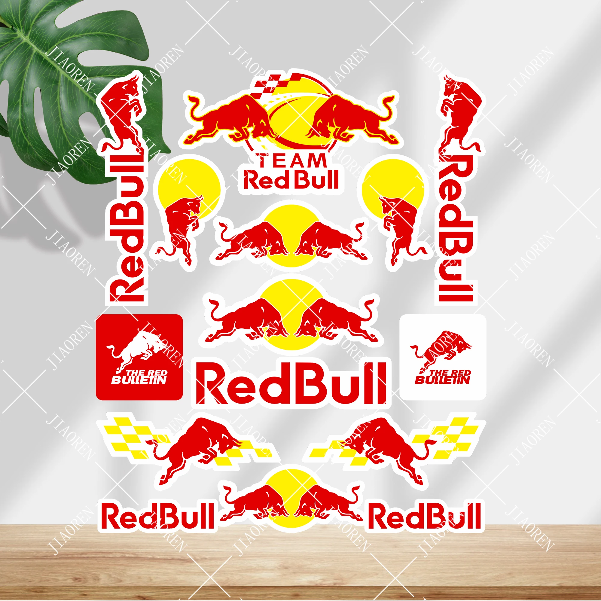 

Хэллоуин красный бык наклейки на бак мотоцикла наклейки большой логотип