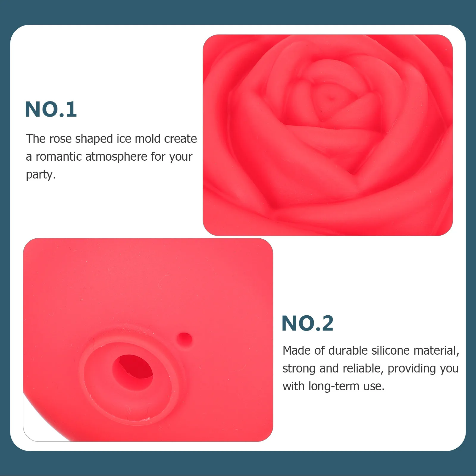 

2pcs Ball Mold For Whiskey Silicone Flower Shape Non Stick Leak Proof Cube Molds For Cocktail Decorative Ice Shaper Handmade Ice