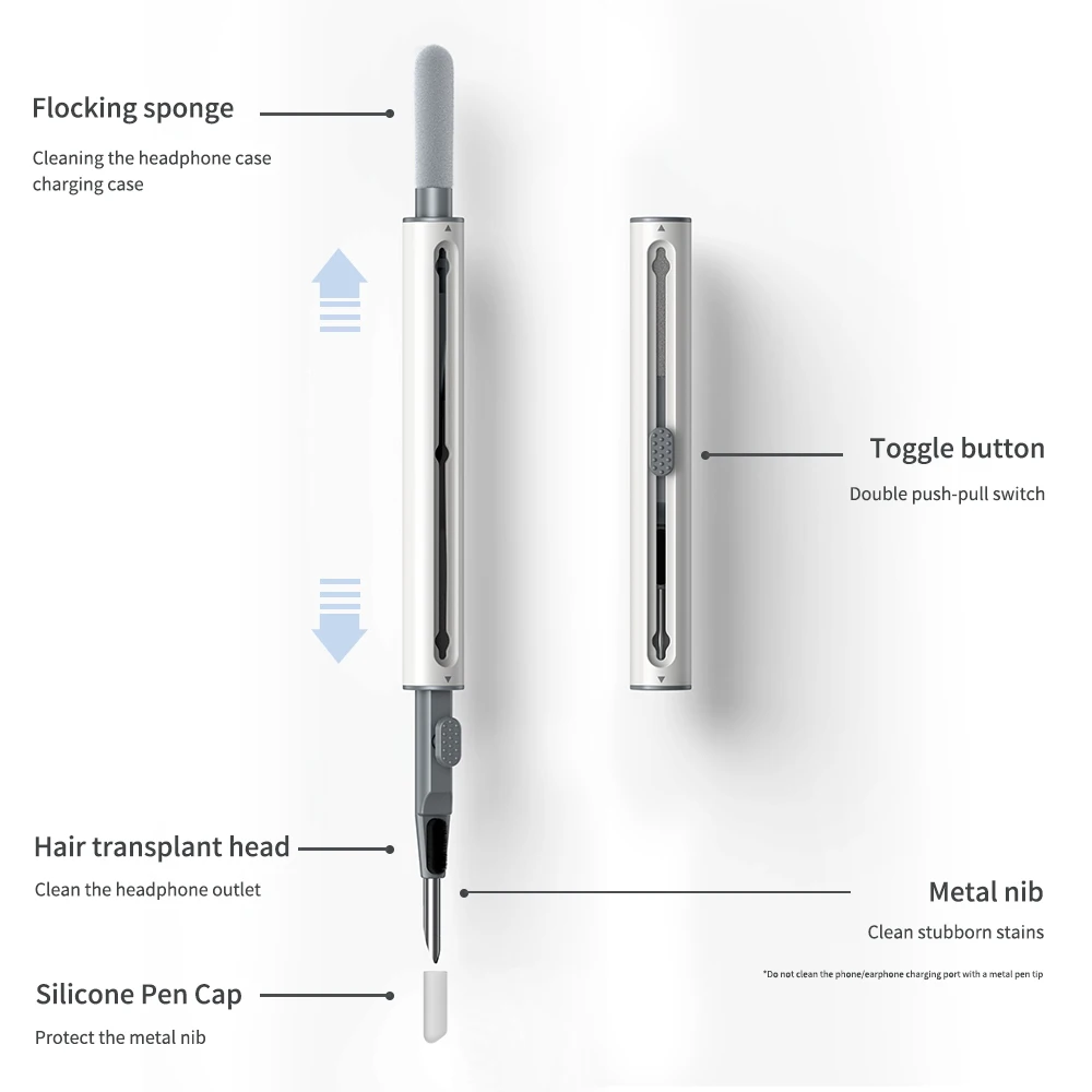 SmartDevil Kit detergente per telefoni cellulari per Airpods Pro auricolari pulizia penna pennello auricolari dispositivi elettronici strumenti di