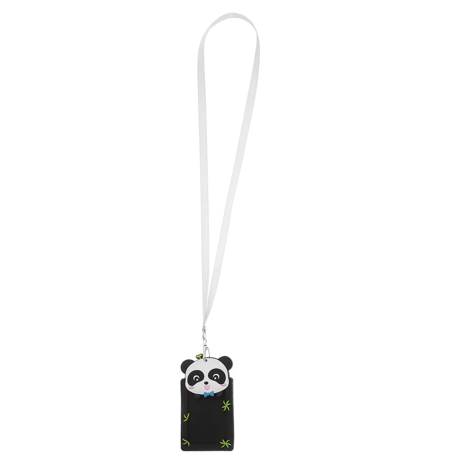 Waterproof Soft PVC Card Holder Christmas Stocking Stuffers Lanyard Cute Cartoon Design Student Badge Neck Pouch