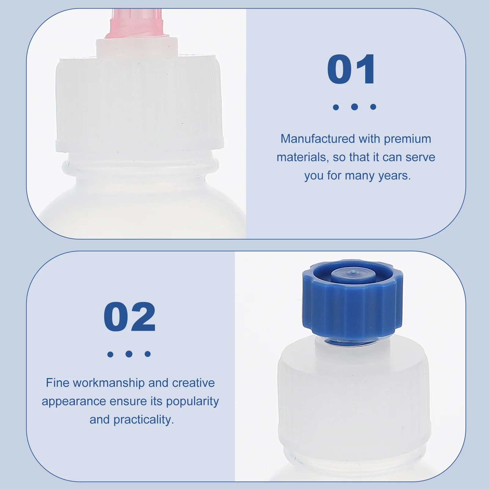 

1Set Durable Sewing Machine Oil Bottles Plastic Squeeze Oil Holders Refillable Applicator Bottles for Maintenance