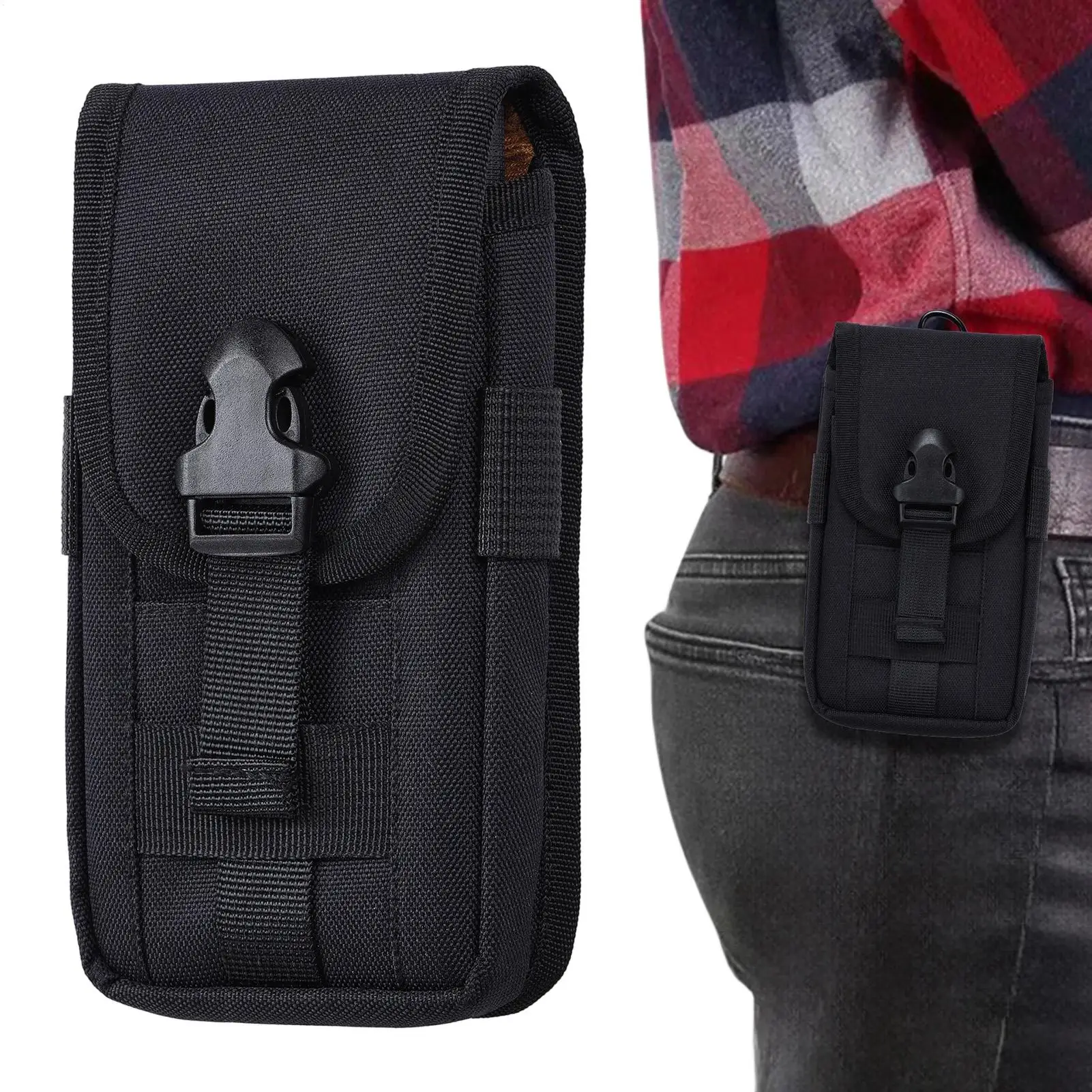 

Multifunctional Waist Bag Pack Lightweight Sport Fanny Pouch With Carabiner For Phone Money, Outdoor Running Travel Hiking